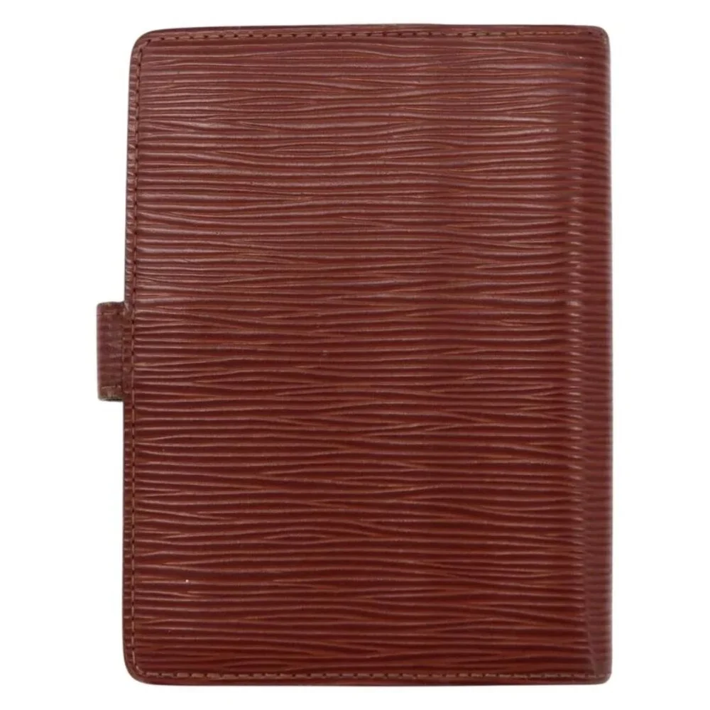 LOUIS VUITTON Epi Agenda PM Day Planner Cover Brown